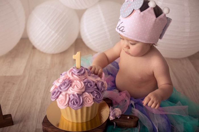 Sesión smash cake primer cumpleaños o a