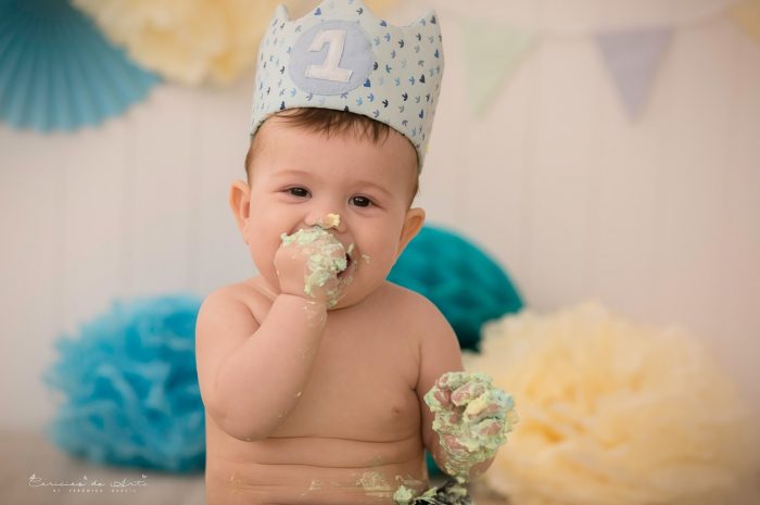 fotografo cake smash en barcelona bebes cumpleanos